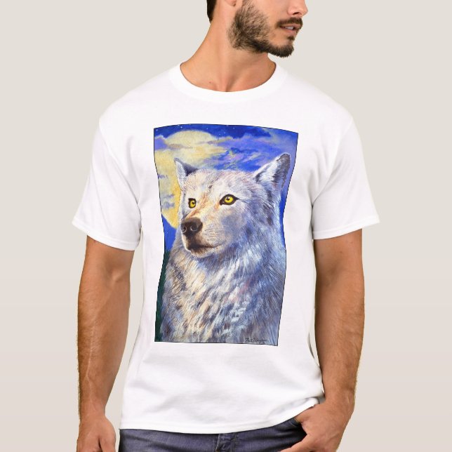 Camiseta Lobo de medianoche (Anverso)