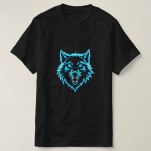 Camiseta Lobo de neón