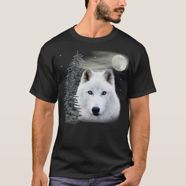 Camiseta lobo de nieve ártico (Anverso)