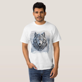 Camiseta Lobo de Nieve • Emblema de Armadura Tribal de Invi