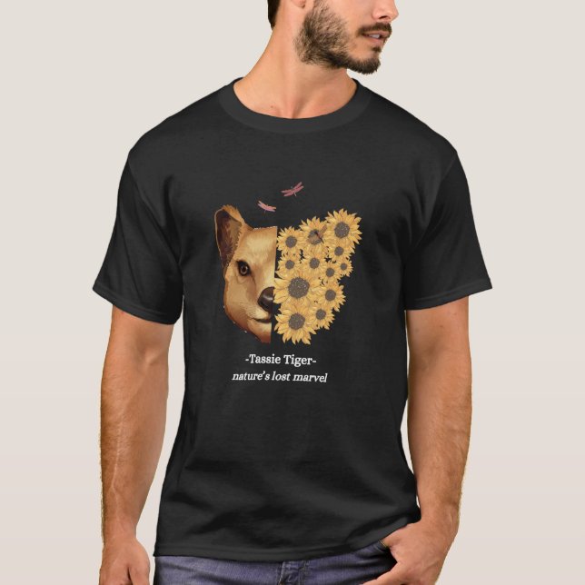Camiseta Lobo de Tasmania Tassie Tiger Thylacine (Anverso)