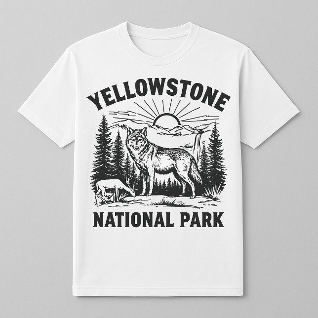 Camiseta Lobo de Yellowstone y Cordero (Subido por el creador)