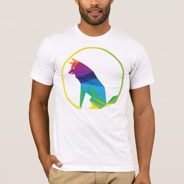 Camiseta Lobo del color (Anverso)
