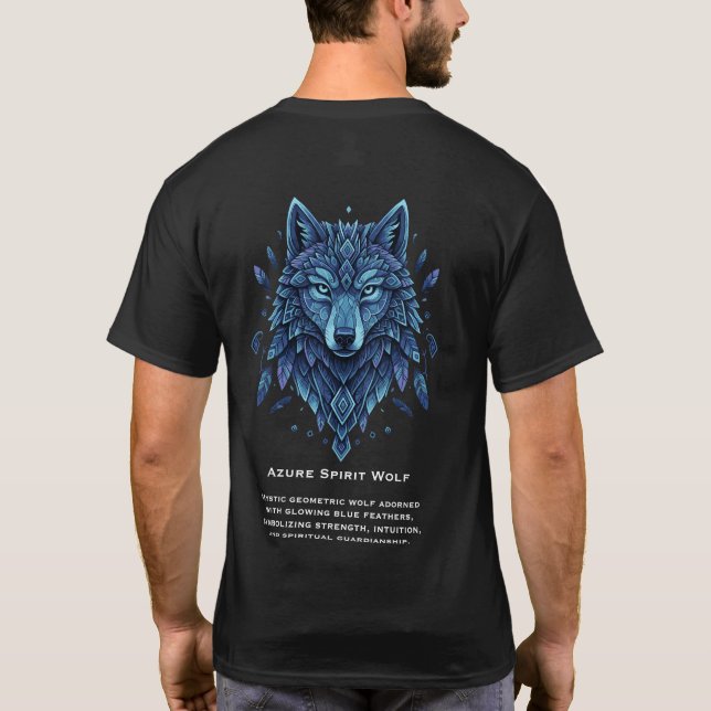 Camiseta Lobo del Espíritu Azur (Reverso)