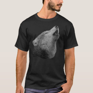 Camiseta Lobo del grito - imagen estilizada