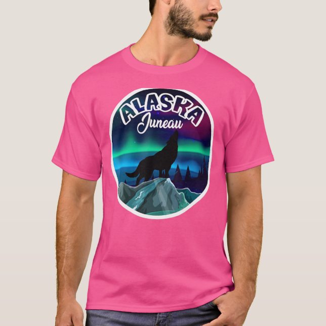 Camiseta Lobo del norte de Juneau Alaska (Anverso)