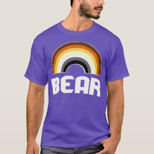 Camiseta Lobo del oso del orgullo gay arcoiris del oso del 