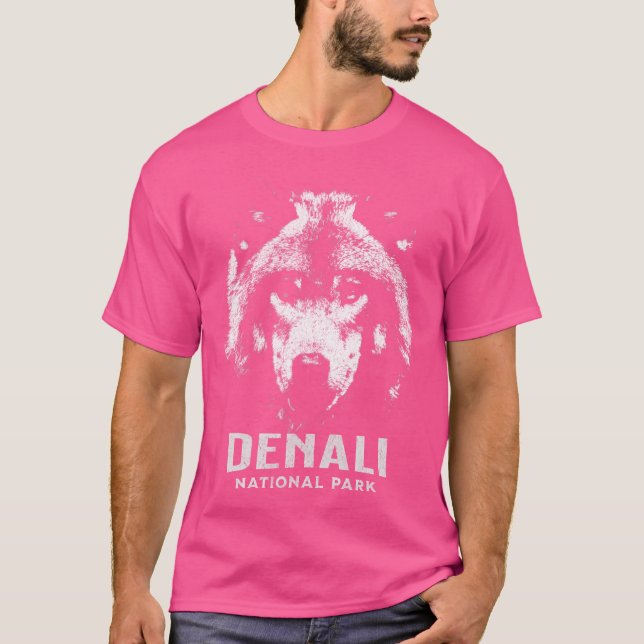 Camiseta Lobo del parque nacional Denali (Anverso)