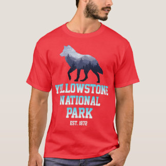 Camiseta Lobo del Parque Nacional Yellowstone