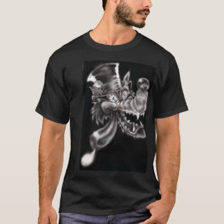 CAMISETA LOBO DEL SOMBRERO DE COPA