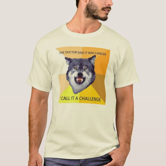 Camiseta Lobo del valor en cáncer (Anverso)