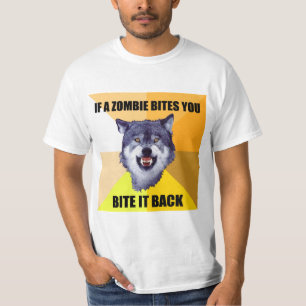 Camiseta LOBO del VALOR si un zombi le muerde