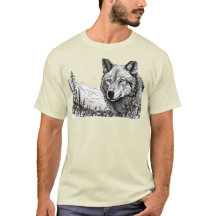 LOBO DIBUJADO A MANO,
