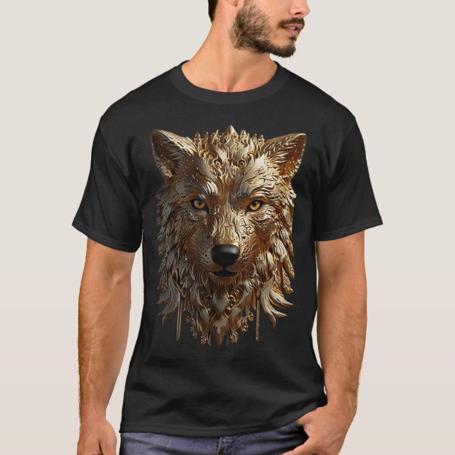Camiseta Lobo dorado (Anverso)