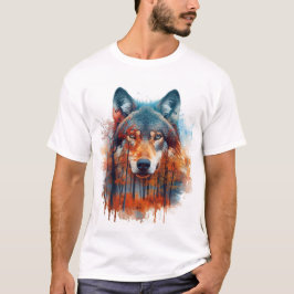 Camiseta Lobo en el bosque otoñal