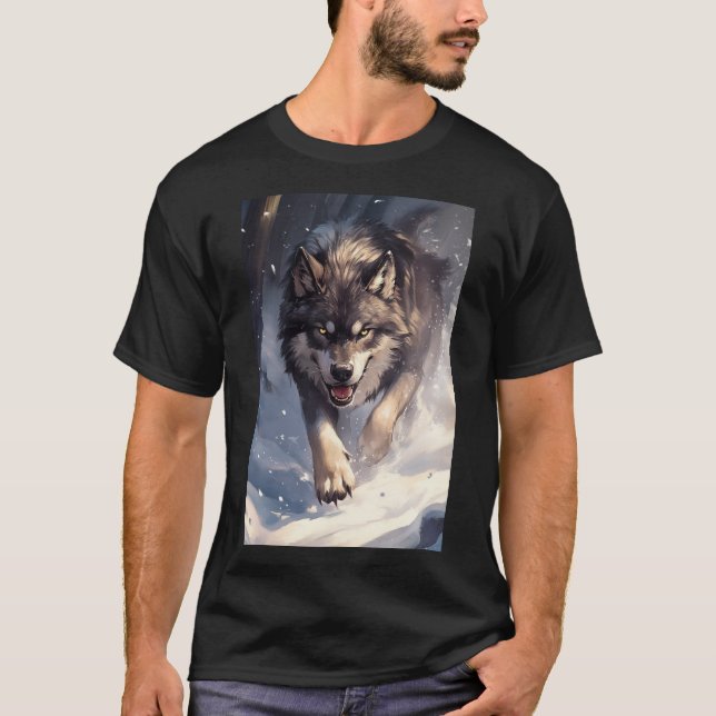 Camiseta Lobo en invierno (Anverso)