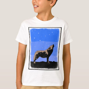 Camiseta Lobo en invierno - Arte de vida silvestre original
