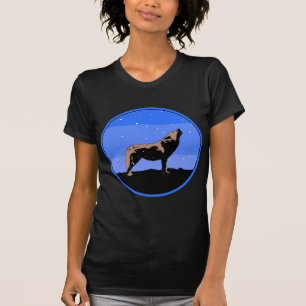 Camiseta Lobo en invierno - Arte de vida silvestre original