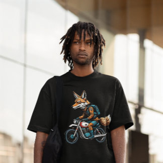 Camiseta Lobo en moto
