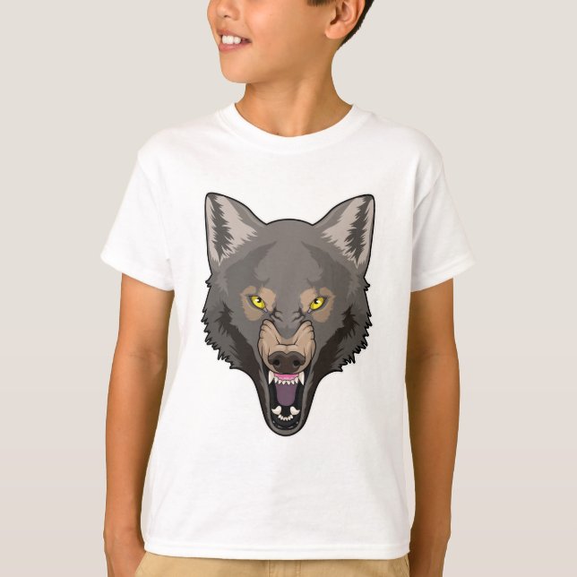 Camiseta Lobo enojado (Anverso)