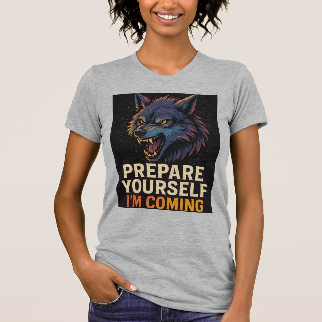 Camiseta Lobo Enojado (Anverso)