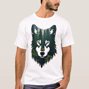 Camiseta Lobo forestal