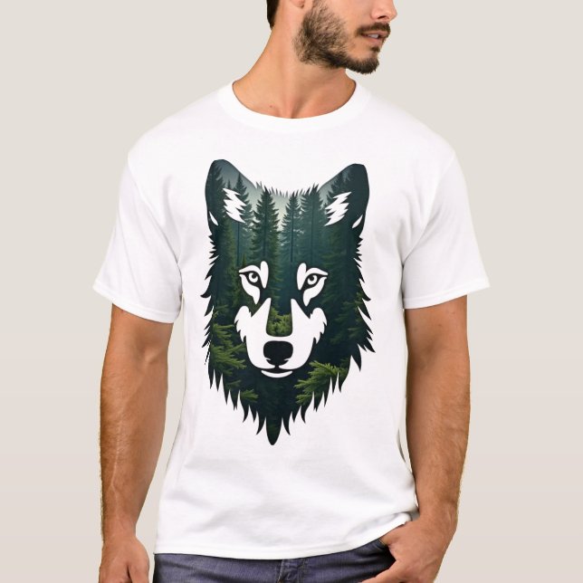 Camiseta Lobo forestal (Anverso)