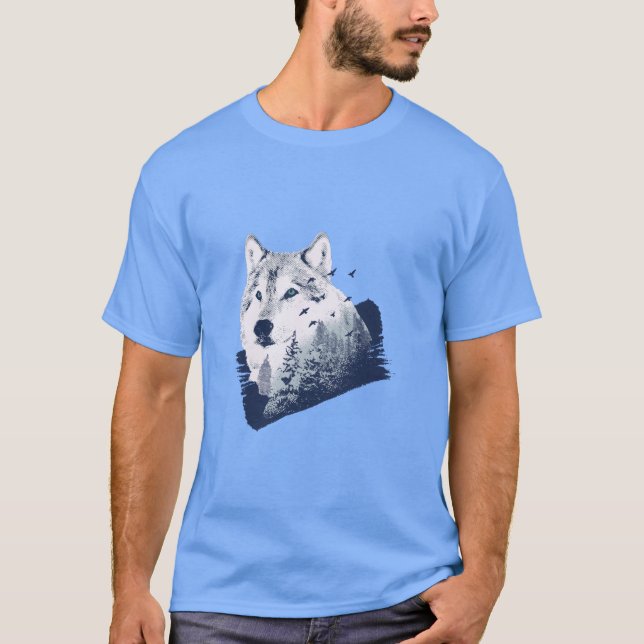Camiseta Lobo forestal (Anverso)