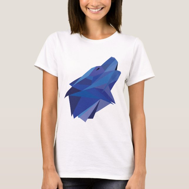 Camiseta Lobo geométrico (Anverso)