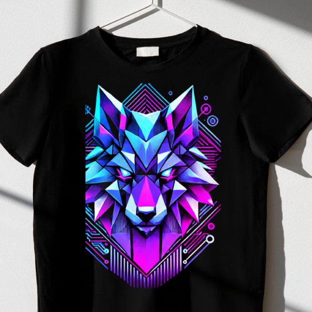Camiseta lobo geométrico (Subido por el creador)