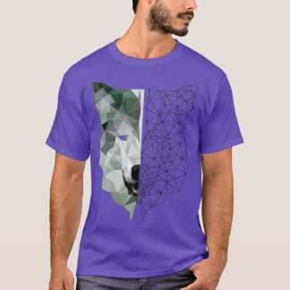 Camiseta Lobo geométrico