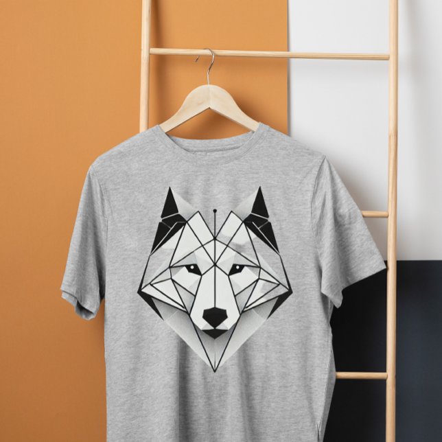 Camiseta lobo geométrico moderno (Subido por el creador)