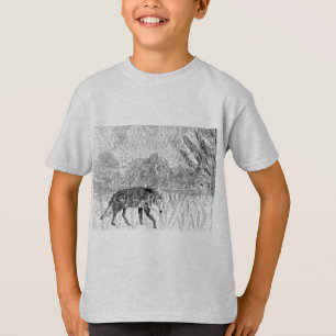 Camiseta Lobo gris animal salvaje