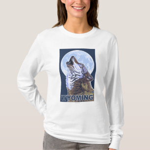 Camiseta Lobo gris HowlingWyoming