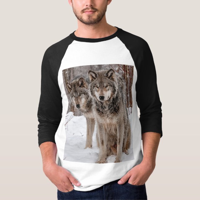 Camiseta Lobo gris oriental  (Anverso)