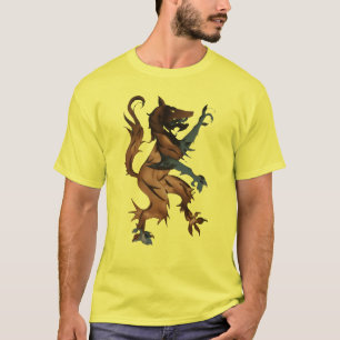 Camiseta Lobo heráldico (dibujo manual)