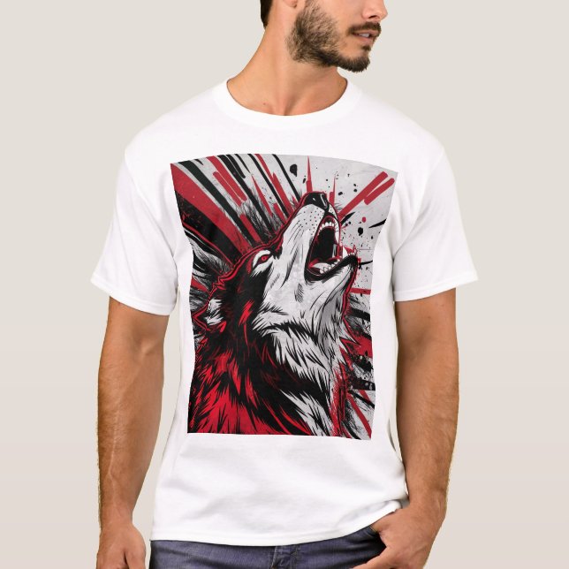 Camiseta Lobo inteligente - The Wise Guardian (Anverso)