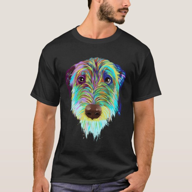 Camiseta Lobo irlandés Splash Dog (Anverso)
