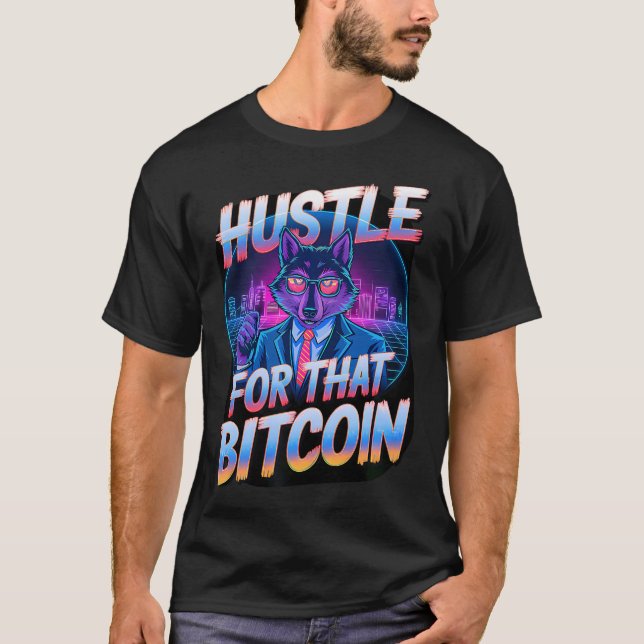 Camiseta Lobo Jefe de la Estafa de Bitcoin Cripto Molino Di (Anverso)