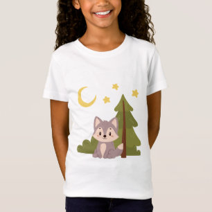 Camiseta Lobo lindo en el bosque