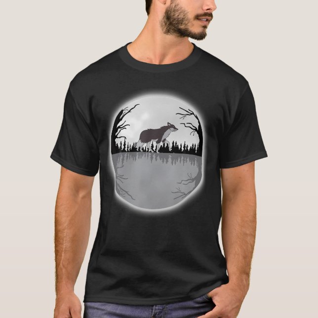 Camiseta Lobo - Lobo Caminando En (Anverso)