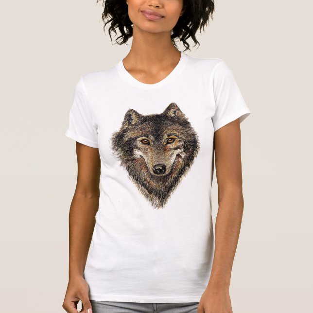 Camiseta Lobo, lobos, animal salvaje, naturaleza, (Anverso)