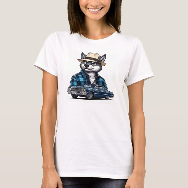 Camiseta Lobo Lowrider (Anverso)