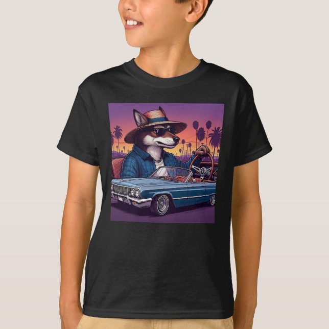 Camiseta Lobo Lowrider Wolfy (Anverso)