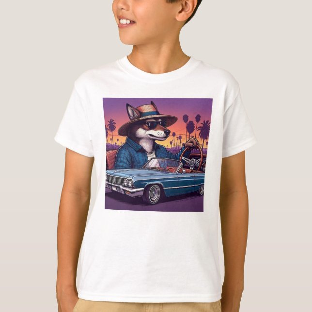 Camiseta Lobo Lowrider Wolfy (Anverso)