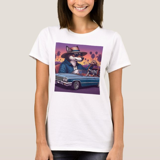 Camiseta Lobo Lowrider Wolfy (Anverso)