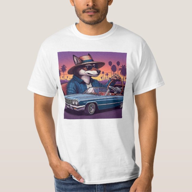 Camiseta Lobo Lowrider Wolfy (Anverso)