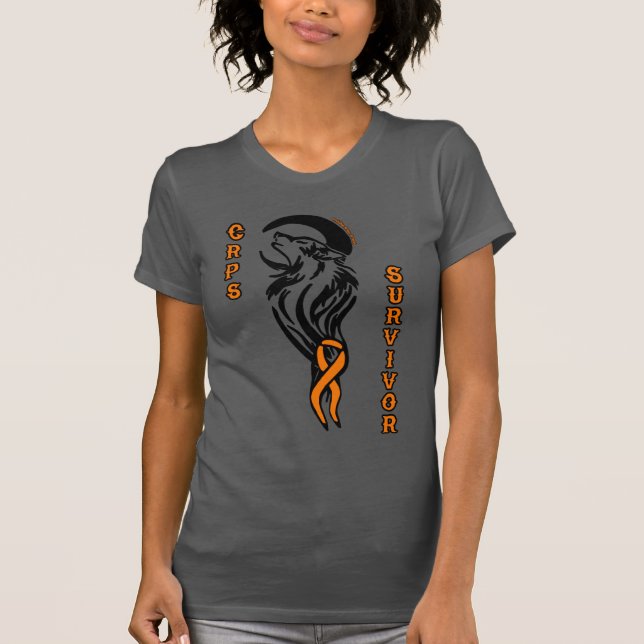 Camiseta Lobo/Luna... Sobreviviente del CRPS (Anverso)