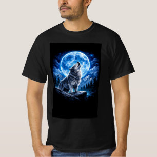 Camiseta Lobo Místico Aullando
