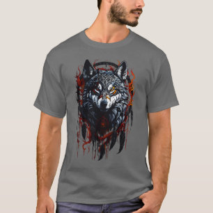 Camiseta Lobo Místico con Cazador de Sueños